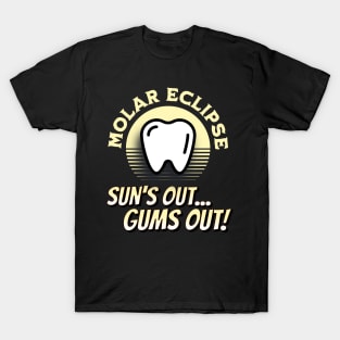 Funny Dentist Eclipse Astronomy Dental Student Design T-Shirt